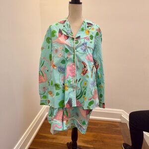 Karen Mabon Tropical Flamingo Women's Pajama Set-NWT